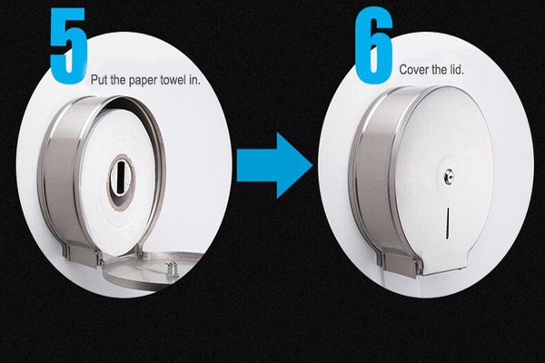 single roll toilet tissue dispenser