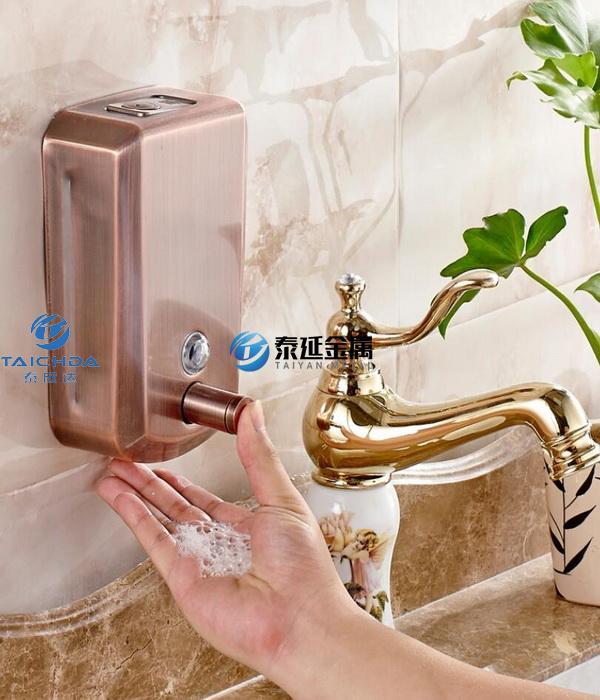 Wall mounted shower gel dispenser