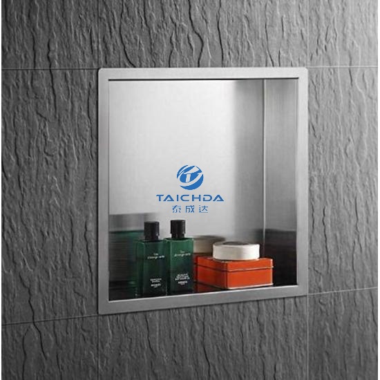 Recessed SS316 washroom shampoo holder