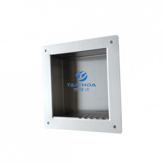 Recessed SS316 washroom soap shelf