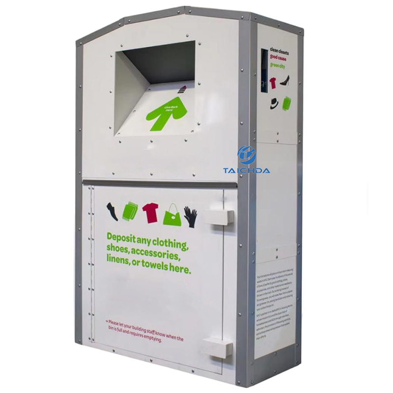 clothing recycling company donation bin