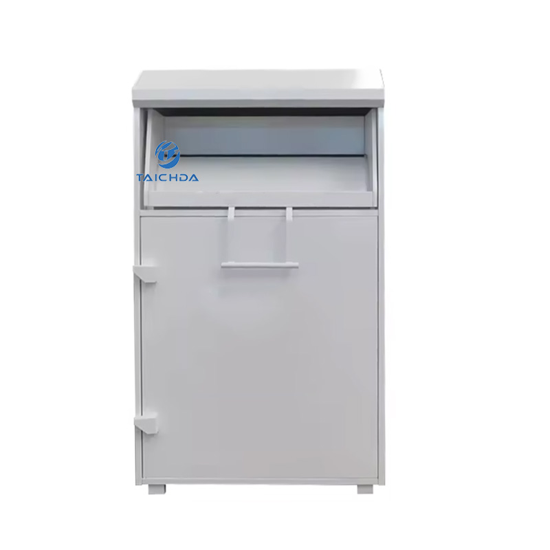 metal clothing recycling bin