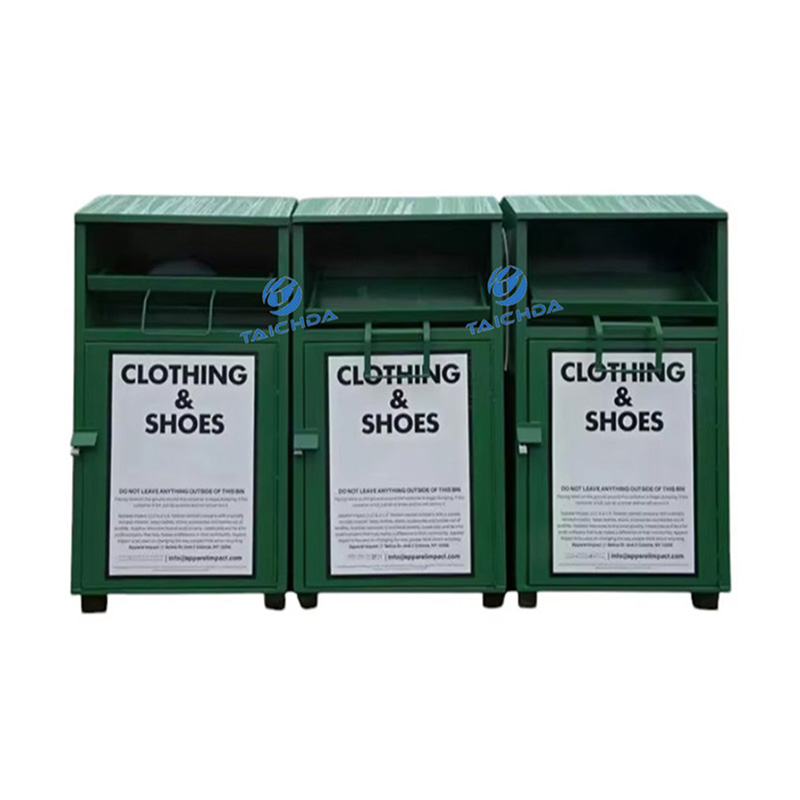 Community clothes recycling bin