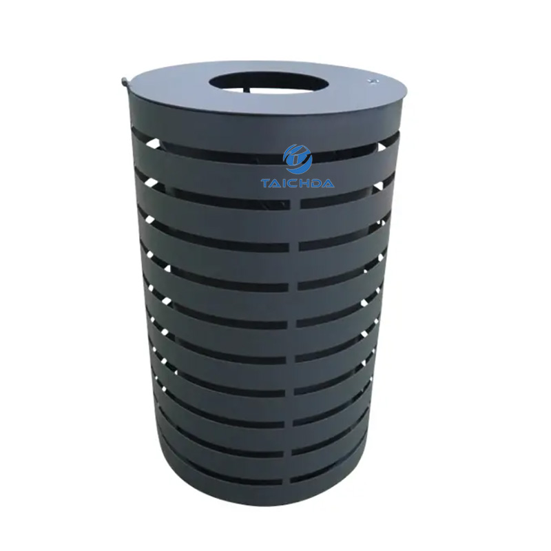 Rust proof metal trash can
