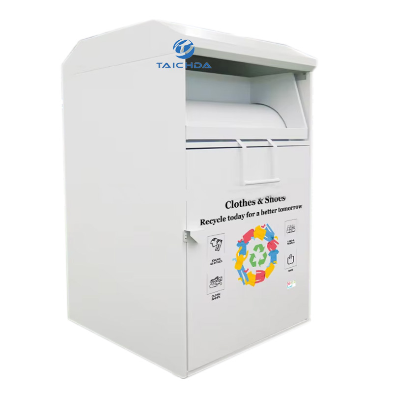 Outdoor clothing donation container