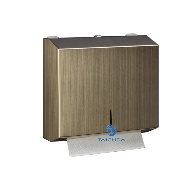 Brushed stainless steel tissue box