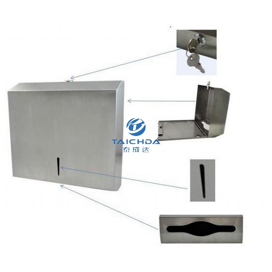 SS304 folding paper towel dispenser
